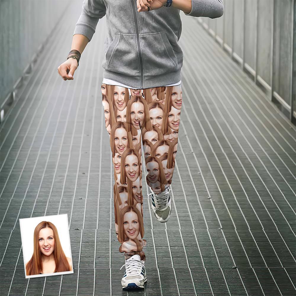 Pantalones De Chándal Personalizados Joggers Unisex Con Cara Múltiple