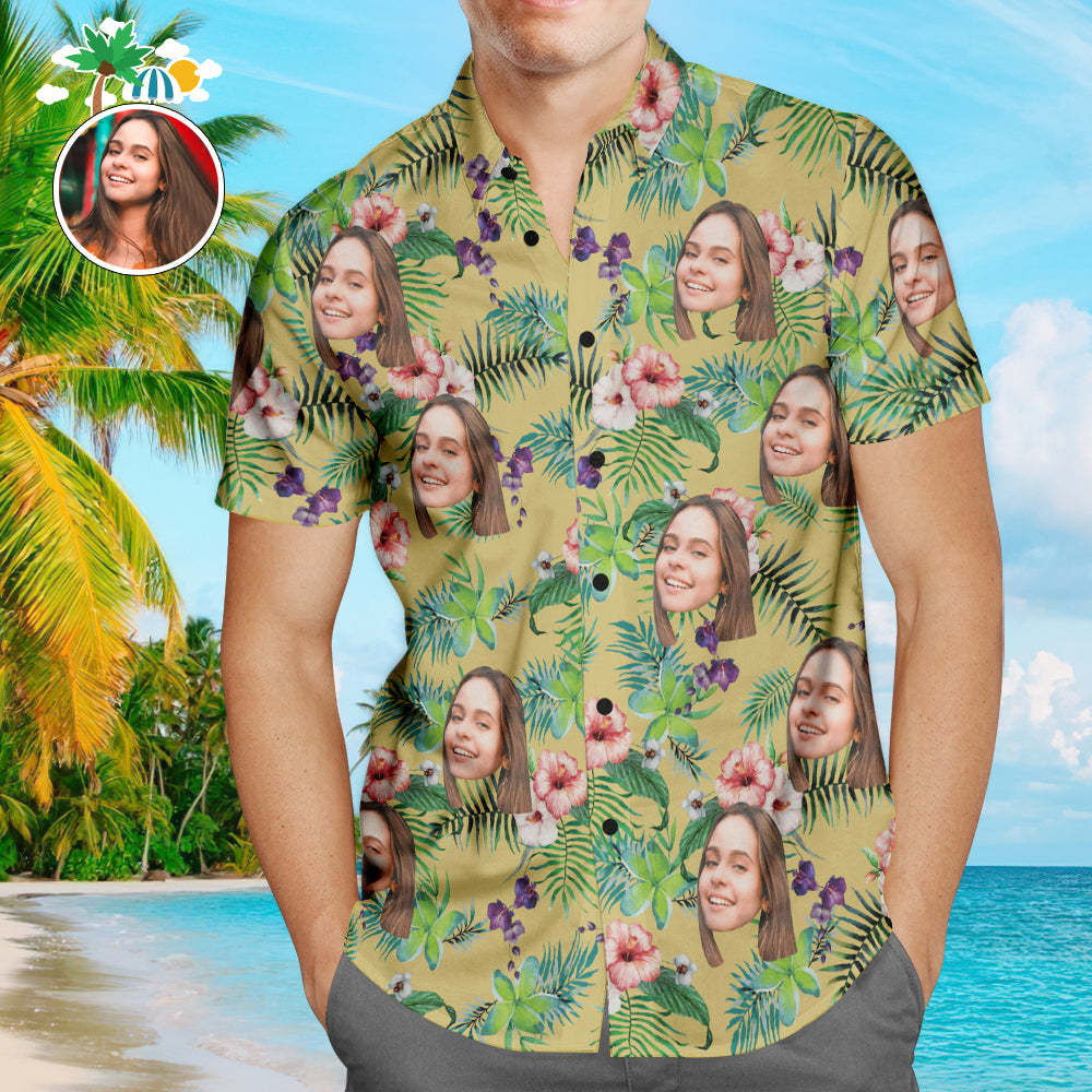 Cerveza De Camisa Hawaiana Personalizada Y Previsualización En Línea De Brindis Camisa Masculina Personalizada Aloha Beach
