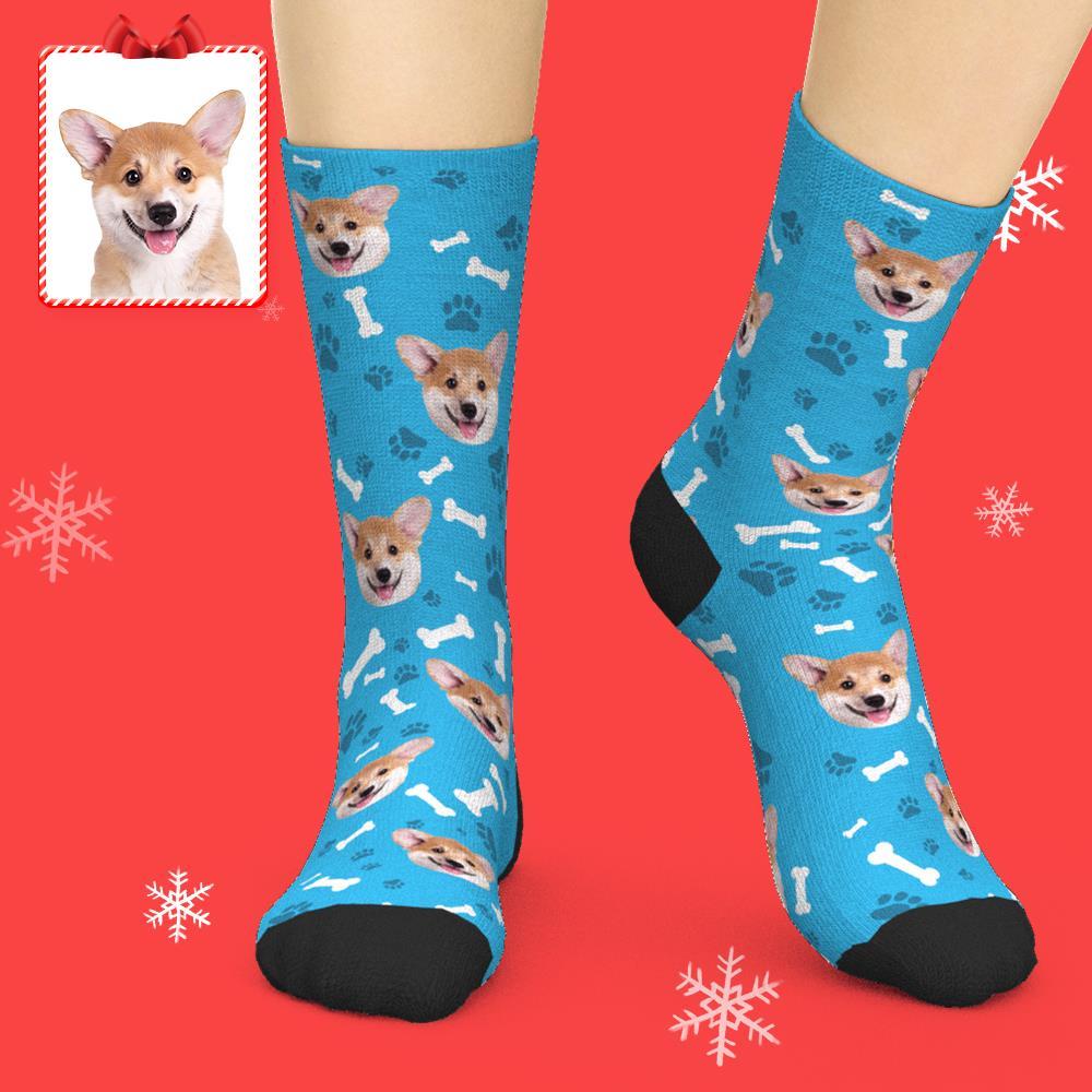 Calcetines personalizados de cara de perro / calcetines personalizados
