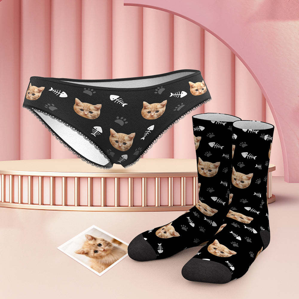 Ropa Interior Y Calcetines Personalizados - Cat