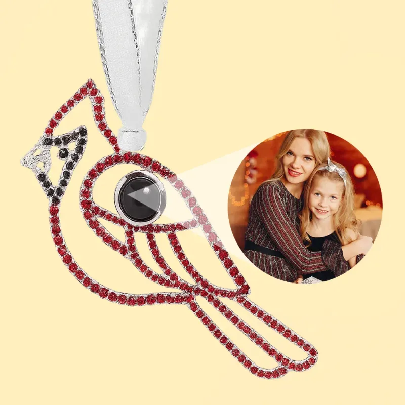 Personalisierter Projektionsschmuck, Individuell Gestaltete Schneeflocken-weihnachtsschmuck-geschenke Mit Foto