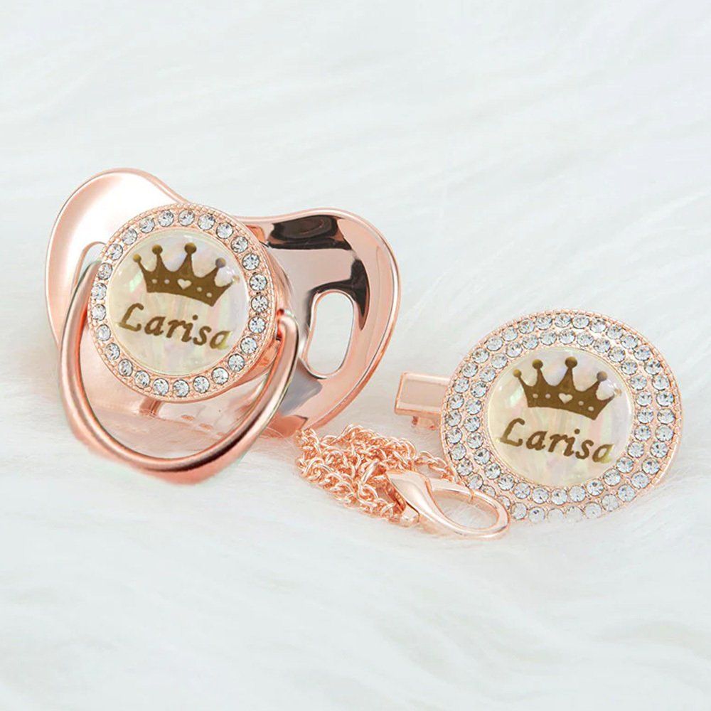 Personalisierter Name, Exquisites Handgefertigtes Schnullergeschenk Für Ihren Kleinen