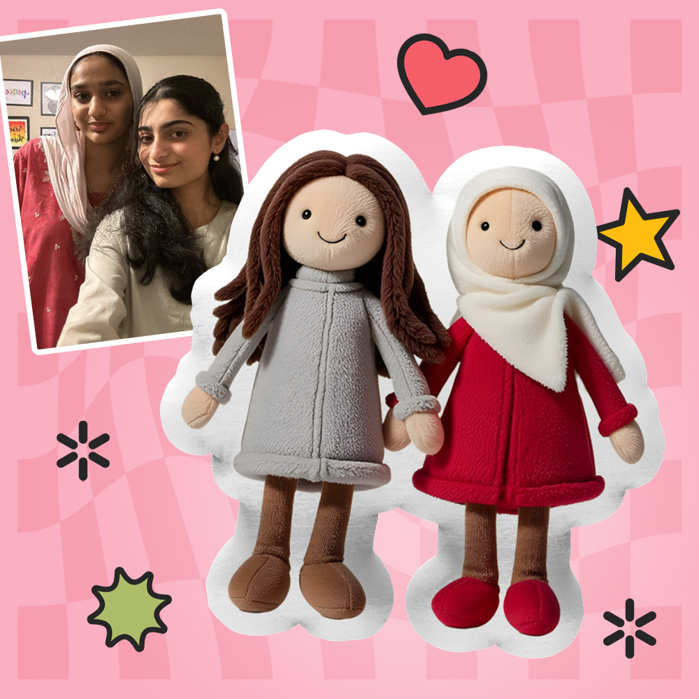 Personalisiertes Foto-plüschpuppenkissen Mini Me Plüschkissen Geschenke Für Bff - meinemondlampe