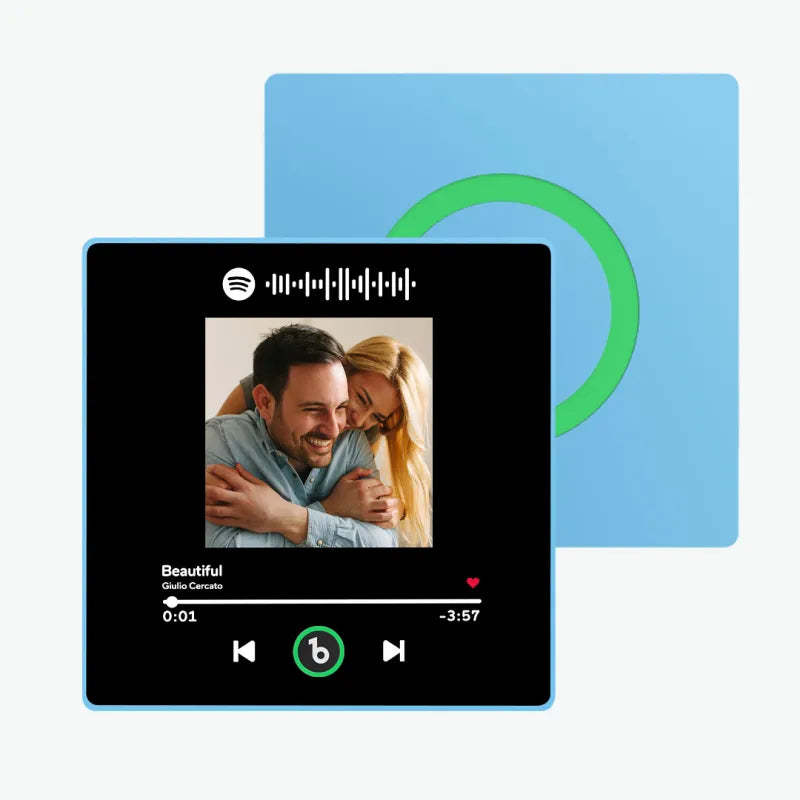 Personalisierter Musik-kühlschrankmagnet Zum Vatertag, Geschenk, Bunter Rahmen, Album, Kühlschrankmagnet, Musik-wandfotoaufkleber, Musikwerk, Das Als Geschenk Gespielt Werden Kann - meinemondlampe