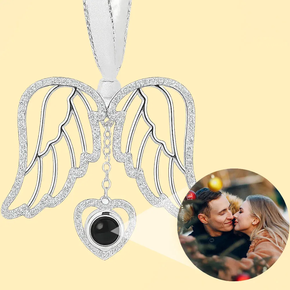 Personalisierte Rosa Schneeflocken-fotoornamente, Individuelle Projektionsornamente, Weihnachtsgeschenke - meinemondlampe