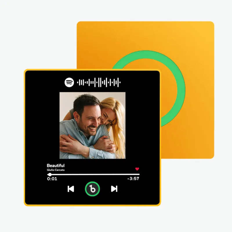 Personalisierter Musik-kühlschrankmagnet Zum Vatertag, Geschenk, Bunter Rahmen, Album, Kühlschrankmagnet, Musik-wandfotoaufkleber, Musikwerk, Das Als Geschenk Gespielt Werden Kann - meinemondlampe