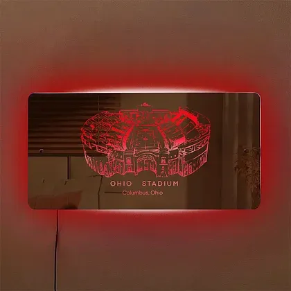 Ohio Stadium Custom Your Slogan Text Personalisiertes Geschenk Für Sportliebhaber - meinemondlampe