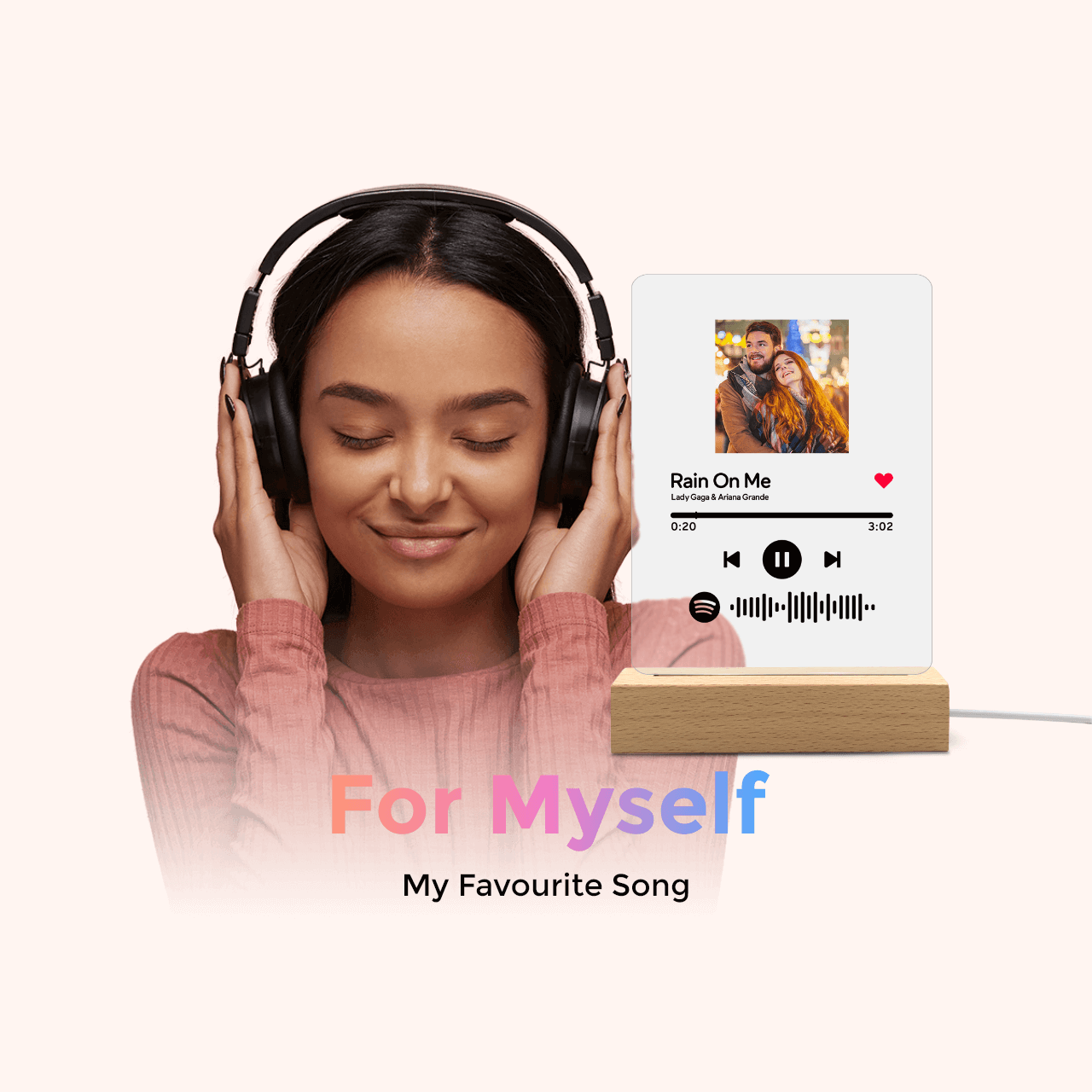 Weihnachtsgeschenke Musikalbum Cover Glaskunst Personalisierte Fotoplakette Geschenke Für Sie - meinemondlampe