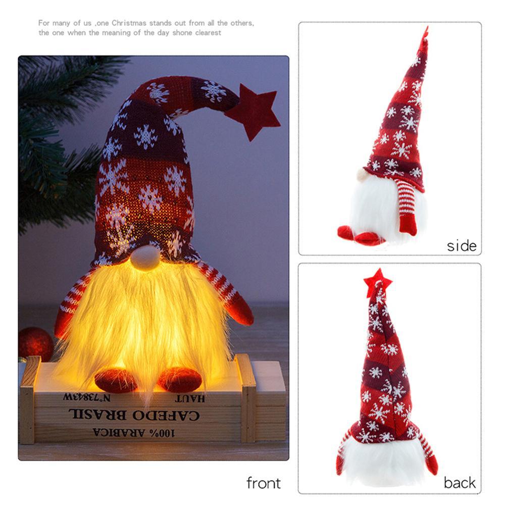 Weihnachten Rudolph Gnome Rentier Gnome Nachtlicht Urlaub Gnome Weihnachten Dekoration Lampe - meinemondlampe
