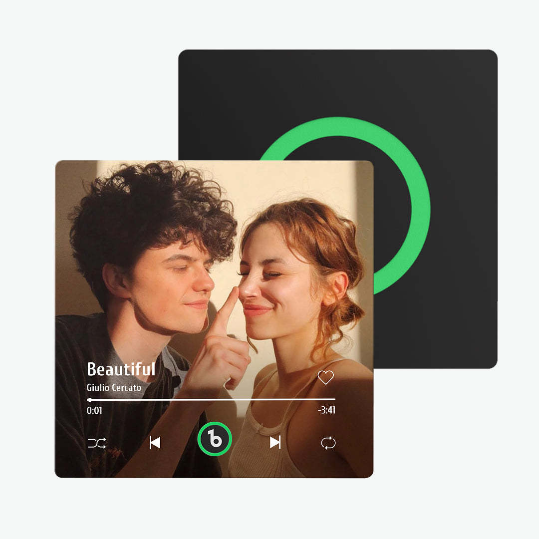 Personalisierter Musik-kühlschrankmagnet Zum Vatertag, Geschenk, Bunter Rahmen, Album, Kühlschrankmagnet, Musik-wandfotoaufkleber, Musikwerk, Das Als Geschenk Gespielt Werden Kann - meinemondlampe