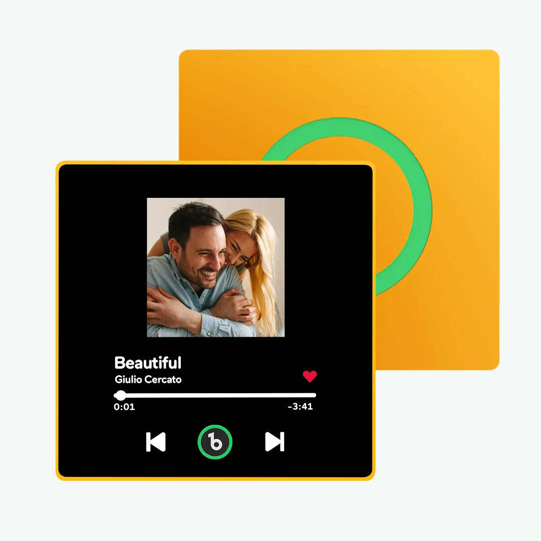 Personalisierter Musik-kühlschrankmagnet Zum Vatertag, Geschenk, Bunter Rahmen, Album, Kühlschrankmagnet, Musik-wandfotoaufkleber, Musikwerk, Das Als Geschenk Gespielt Werden Kann - meinemondlampe