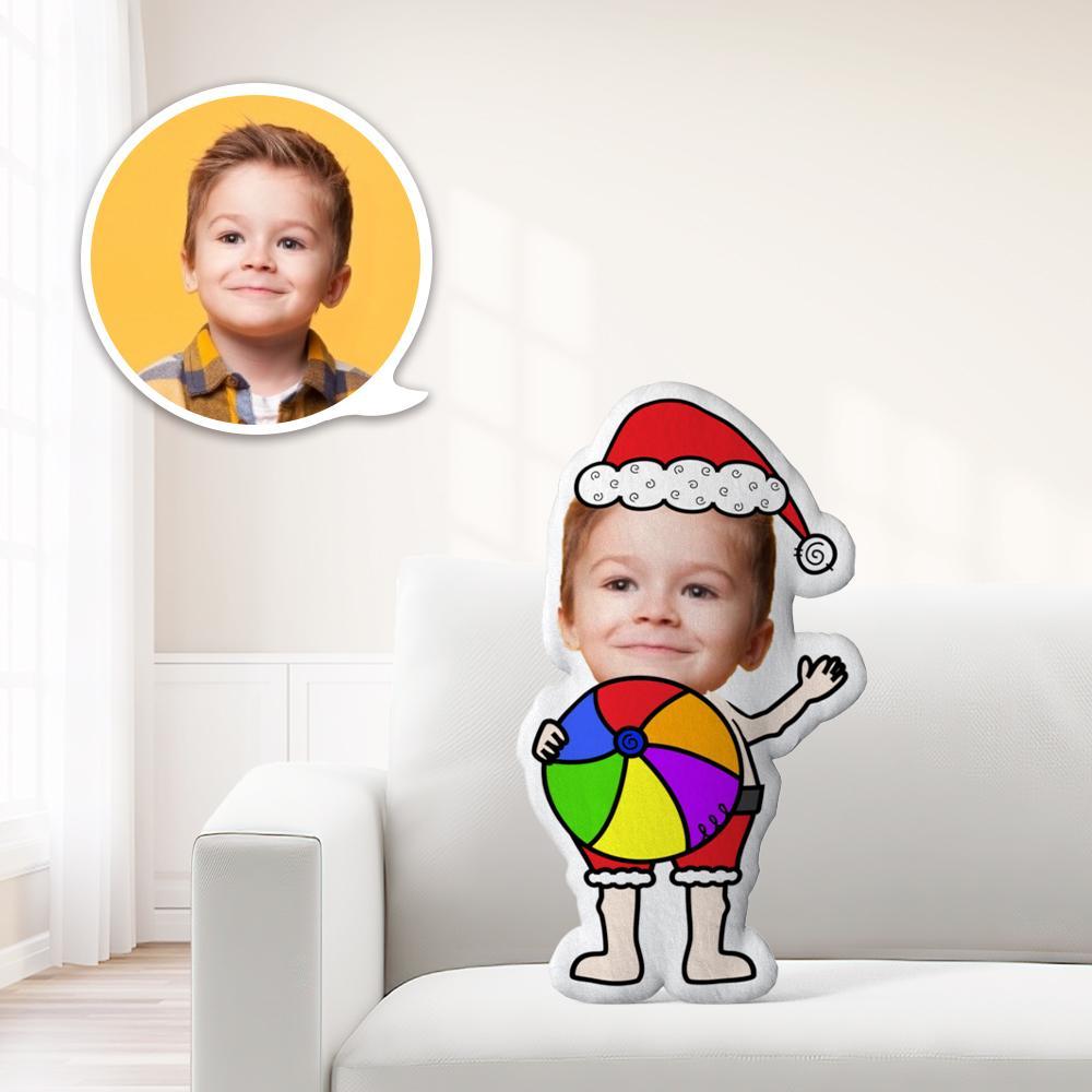 Custom Face Minime Throw Pillow Einzigartiges Personalisiertes Santa Minime Throw Pillow Geben Sie Ihrem Kind Das Bedeutungsvollste Geschenk - meinemondlampe