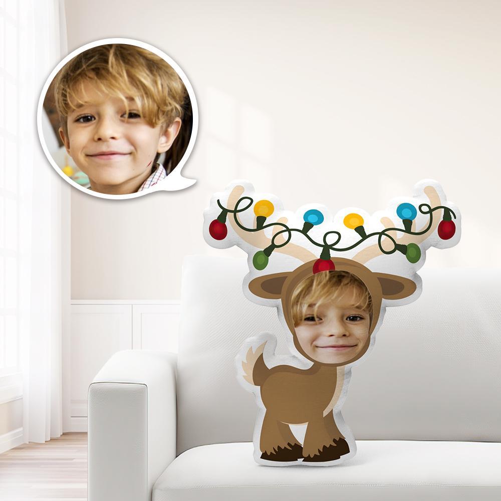 Personalisiertes Minimefawn-weihnachtskissen Einzigartige Personalisierte Minime-wurfpuppe Geben Sie Ihrem Kind Das Sinnvollste Geschenk - meinemondlampe