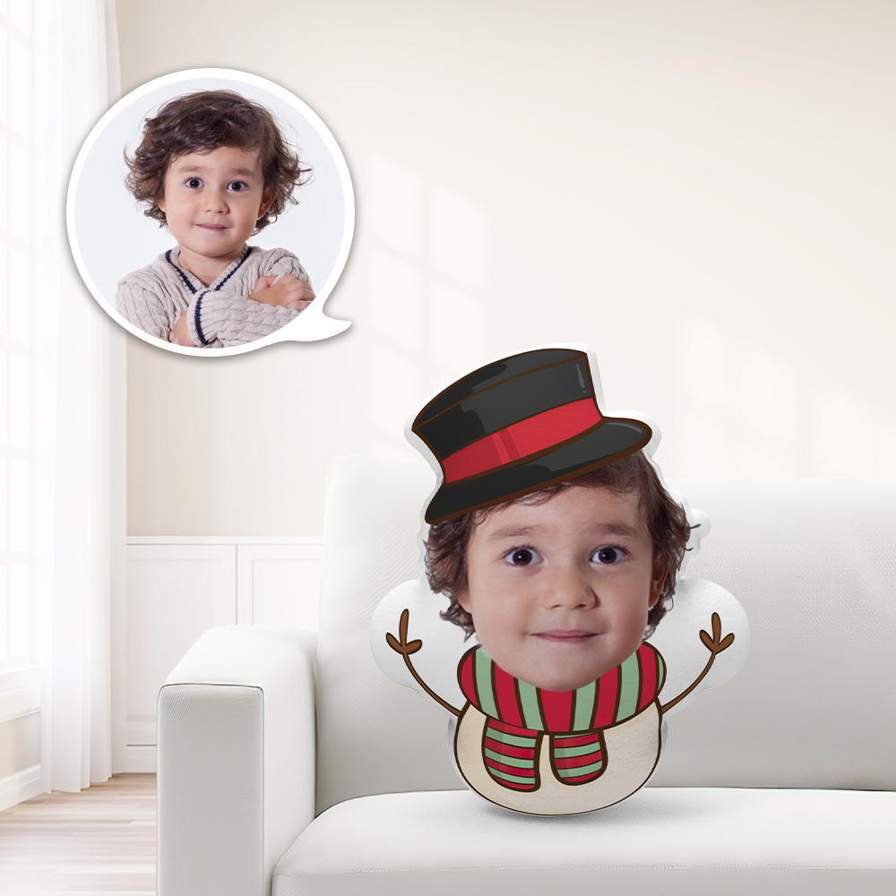 Personalisiertes Minime-kissen Einzigartige Personalisierte Minime-weihnachtsschneemann-überwurfpuppe Geben Sie Ihrem Kind Das Sinnvollste Geschenk - meinemondlampe