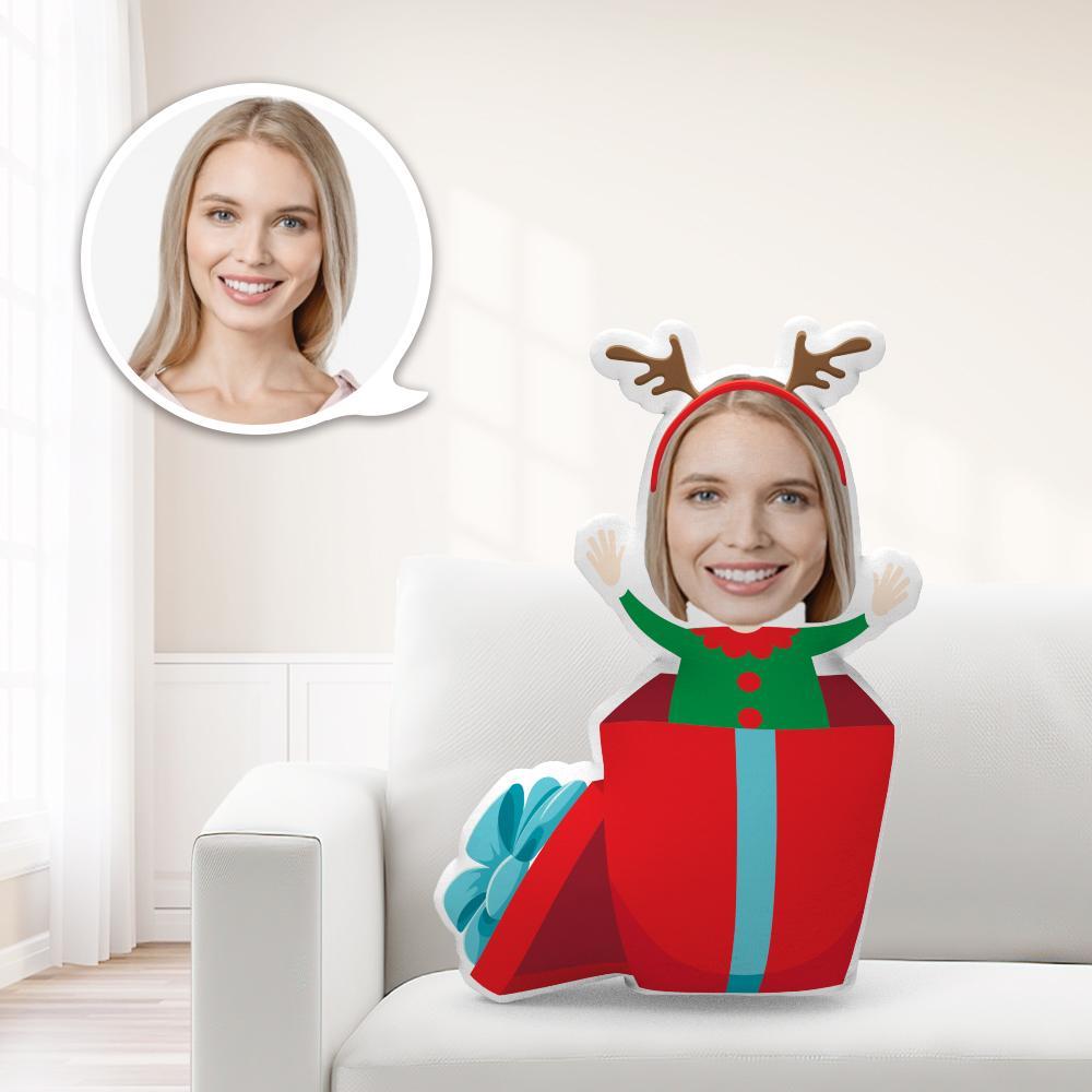 Personalisierte Minime Weihnachtself Mit Geschenkbox Tasche Kissen Einzigartige Benutzerdefinierte Minime Wurfpuppe Geben Sie Ihrem Kind Das Sinnvollste Geschenk - meinemondlampe