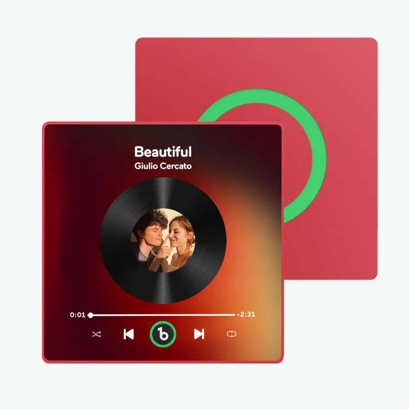 Personalisierter Musik-kühlschrankmagnet Zum Vatertag, Geschenk, Bunter Rahmen, Album, Kühlschrankmagnet, Musik-wandfotoaufkleber, Musikwerk, Das Als Geschenk Gespielt Werden Kann - meinemondlampe