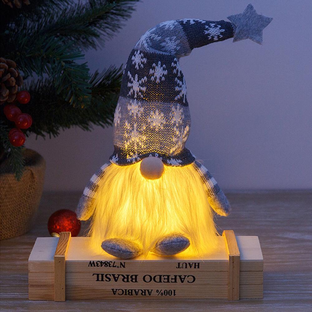 Weihnachten Rudolph Gnome Rentier Gnome Nachtlicht Urlaub Gnome Weihnachten Dekoration Lampe - meinemondlampe