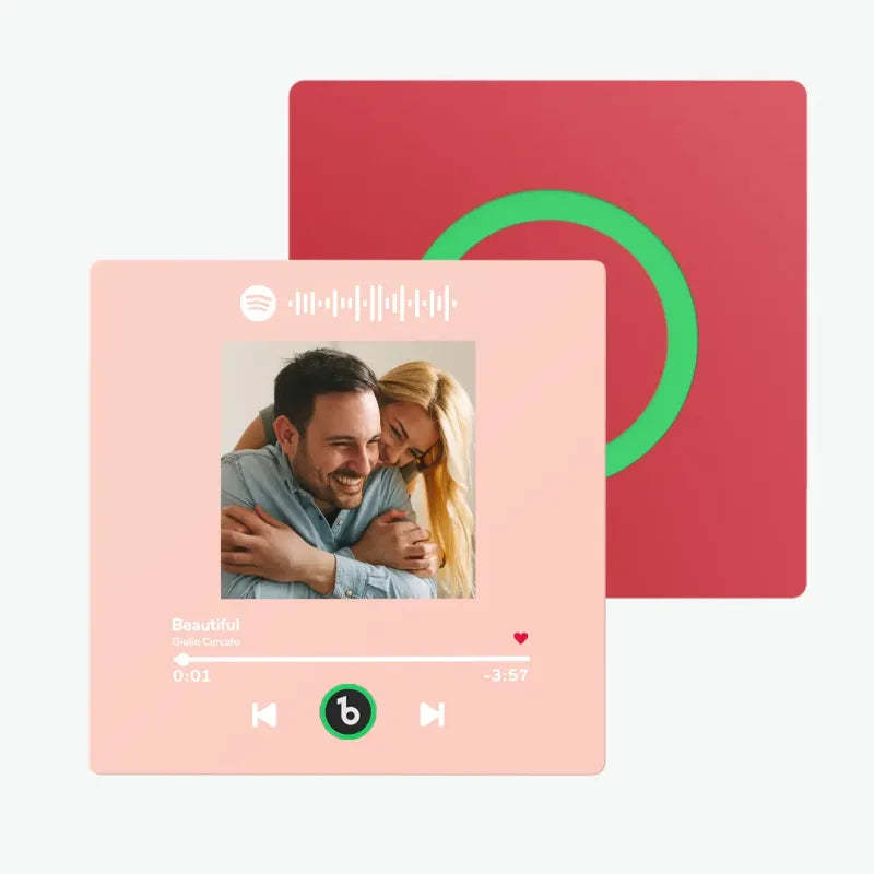 Personalisierter Musik-kühlschrankmagnet Zum Vatertag, Geschenk, Bunter Rahmen, Album, Kühlschrankmagnet, Musik-wandfotoaufkleber, Musikwerk, Das Als Geschenk Gespielt Werden Kann - meinemondlampe