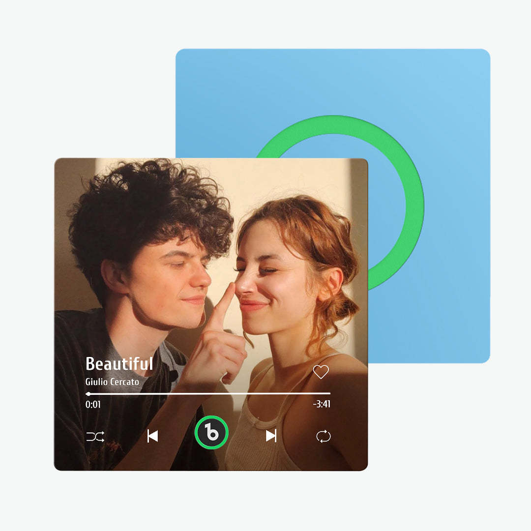 Personalisierter Musik-kühlschrankmagnet Zum Vatertag, Geschenk, Bunter Rahmen, Album, Kühlschrankmagnet, Musik-wandfotoaufkleber, Musikwerk, Das Als Geschenk Gespielt Werden Kann - meinemondlampe
