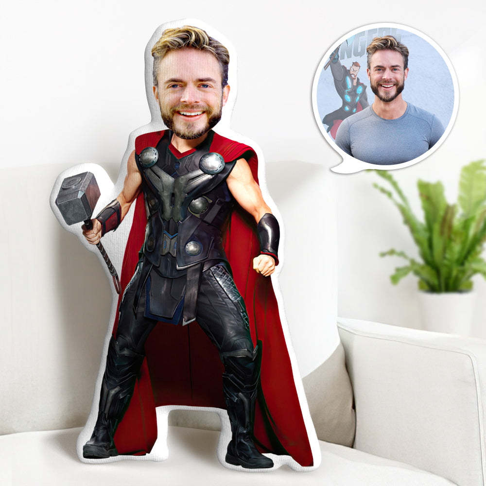 Benutzerdefiniertes Gesichtskissen Personalisiertes Körperkissen Thor Kissen Geschenke Minime Kissen Gag Geschenk - meinemondlampe