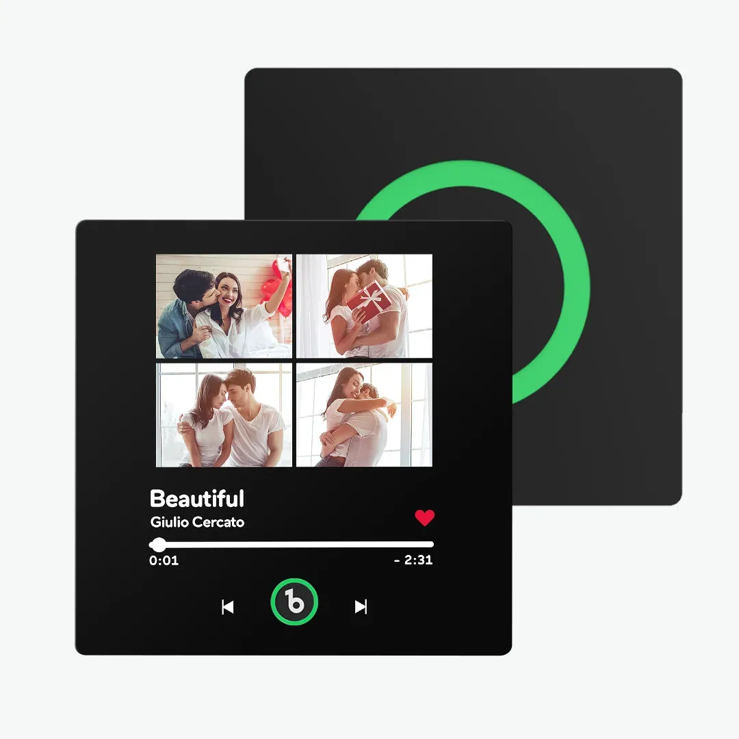 Personalisierter Musik-kühlschrankmagnet Zum Vatertag, Geschenk, Bunter Rahmen, Album, Kühlschrankmagnet, Musik-wandfotoaufkleber, Musikwerk, Das Als Geschenk Gespielt Werden Kann - meinemondlampe