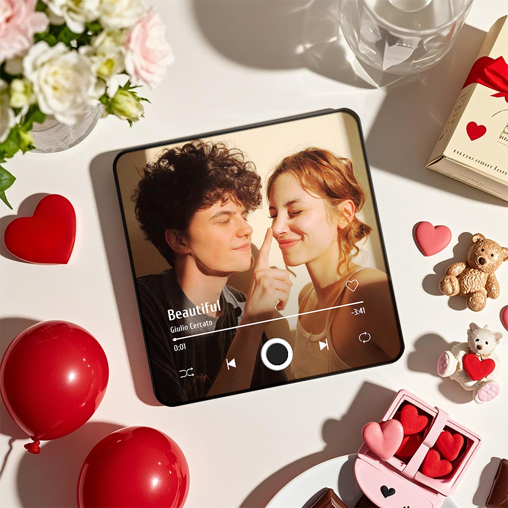 Personalisiertes Fotoalbum Zum Muttertag, Kühlschrankmagnet, Musik-wand-fotoaufkleber, Musikbewegung, Die Ohne Handy Abgespielt Werden Kann, Musik-kühlschrankmagnet Pro, Kann Lieder Abspielen - meinemondlampe