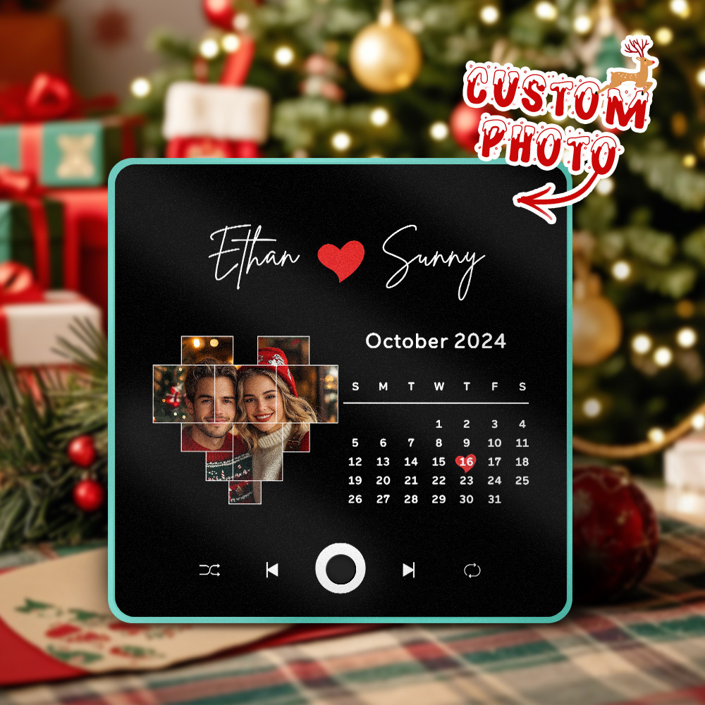 Personalisierter Fotoalbum-kühlschrankmagnet, Musik-wand-fotoaufkleber, Musikbewegung, Die Ohne Handy Abgespielt Werden Kann. Musik-kühlschrankmagnet Pro Kann Lieder Abspielen