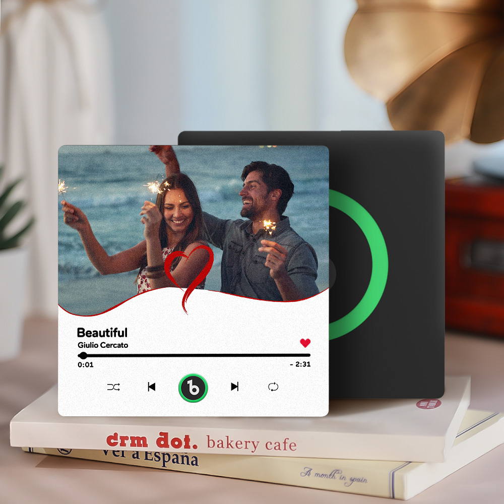 Benutzerdefinierte Musik Kühlschrankmagnete Benutzerdefinierte Musik Kühlschrankmagnet Bunte Rahmen Album Kühlschrankmagnet Kann Lieder Spielen Geschenk Für Sie - meinemondlampe