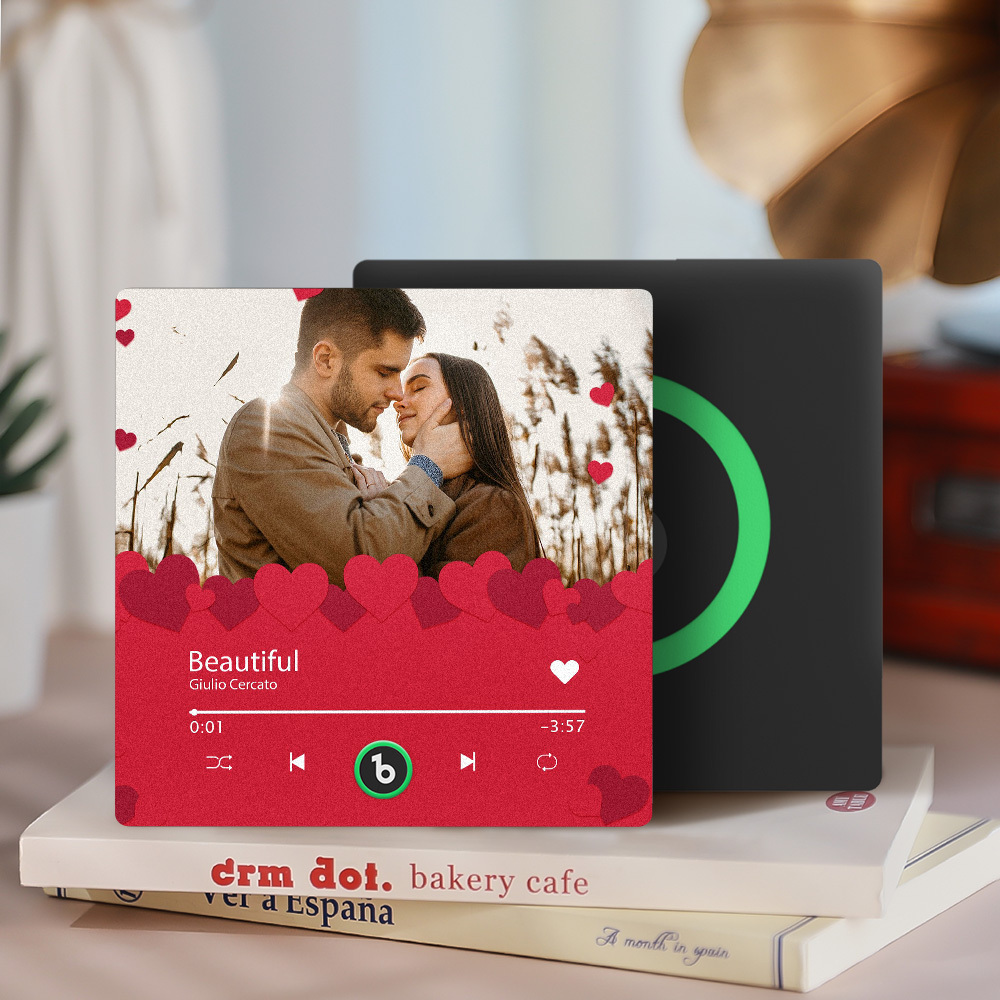 Benutzerdefinierte Musik Kühlschrankmagnete Benutzerdefinierte Musik Kühlschrankmagnet Bunte Rahmen Album Kühlschrankmagnet Kann Lieder Spielen Geschenk Für Sie - meinemondlampe