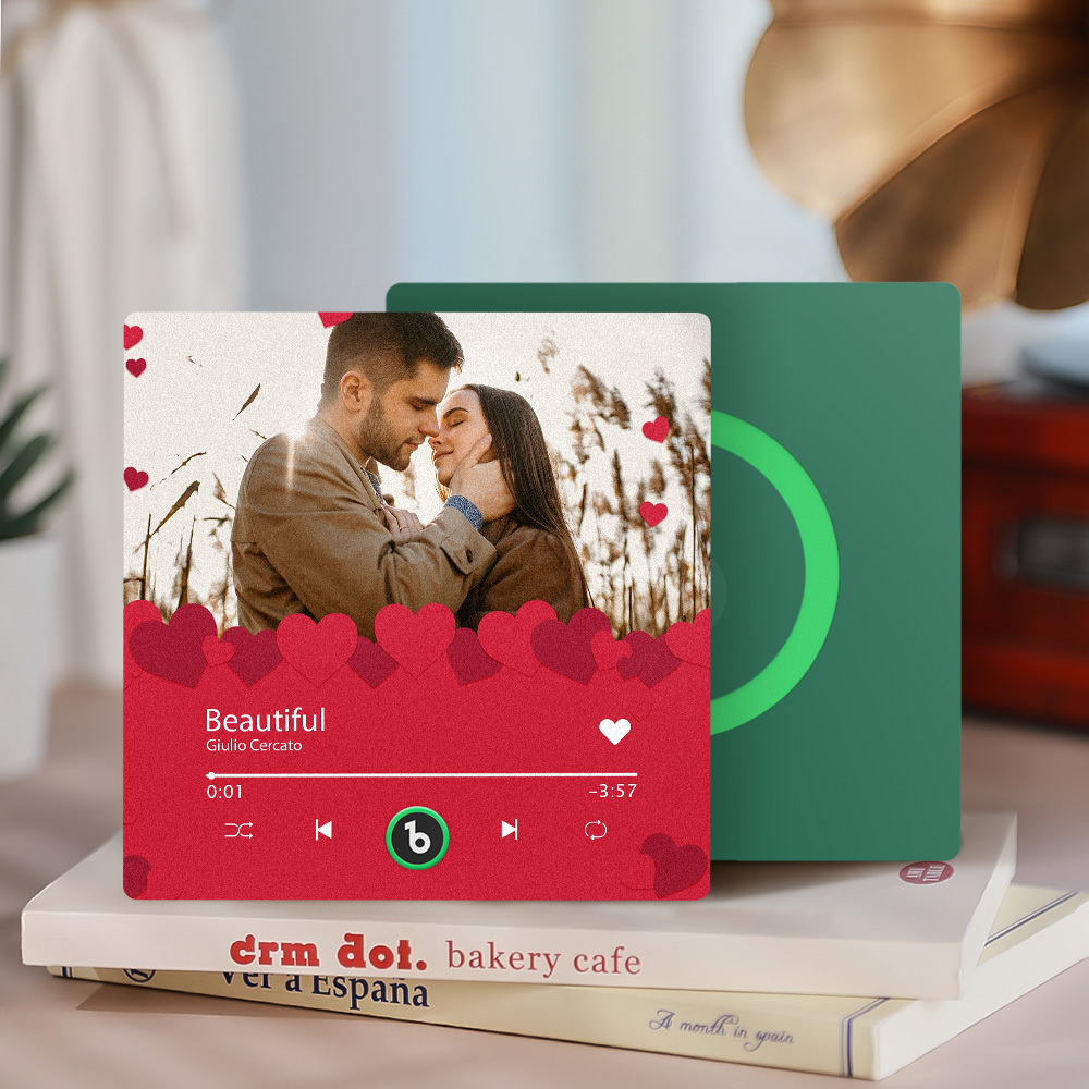 Benutzerdefinierte Musik Kühlschrankmagnete Benutzerdefinierte Musik Kühlschrankmagnet Bunte Rahmen Album Kühlschrankmagnet Kann Lieder Spielen Geschenk Für Sie - meinemondlampe