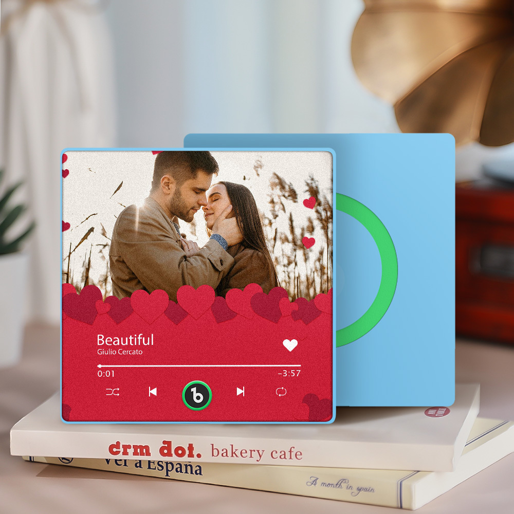 Benutzerdefinierte Musik Kühlschrankmagnete Benutzerdefinierte Musik Kühlschrankmagnet Bunte Rahmen Album Kühlschrankmagnet Kann Lieder Spielen Geschenk Für Sie - meinemondlampe