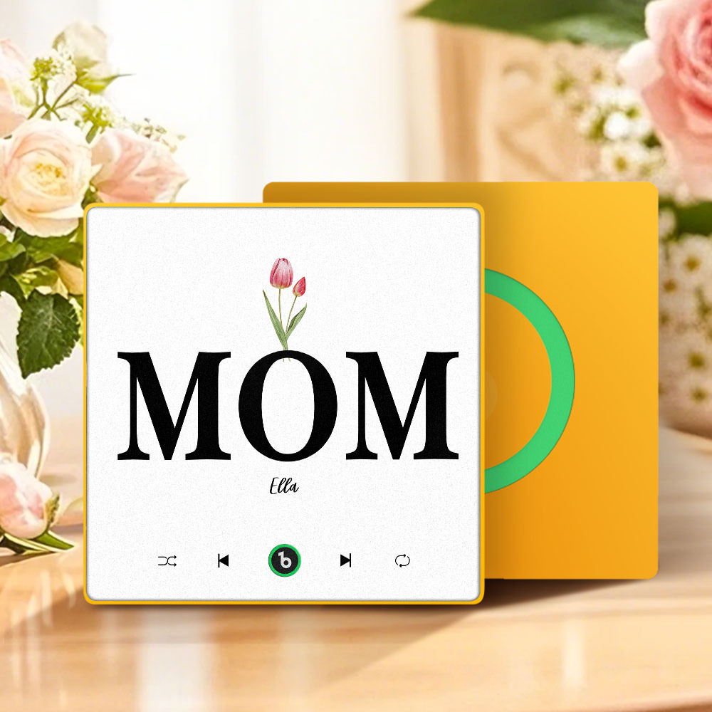 Muttertagsgeschenk, Individueller Musik-kühlschrankmagnet, Bunter Rahmen, Album-kühlschrankmagnet, Musik-wandfotoaufkleber, Kann Lieder Abspielen, Geschenk Für Mama - meinemondlampe