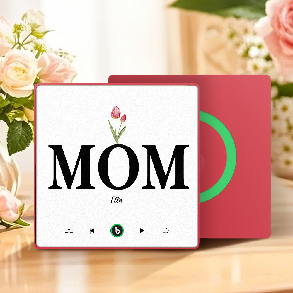 Muttertagsgeschenk, Individueller Musik-kühlschrankmagnet, Bunter Rahmen, Album-kühlschrankmagnet, Musik-wandfotoaufkleber, Kann Lieder Abspielen, Geschenk Für Mama - meinemondlampe