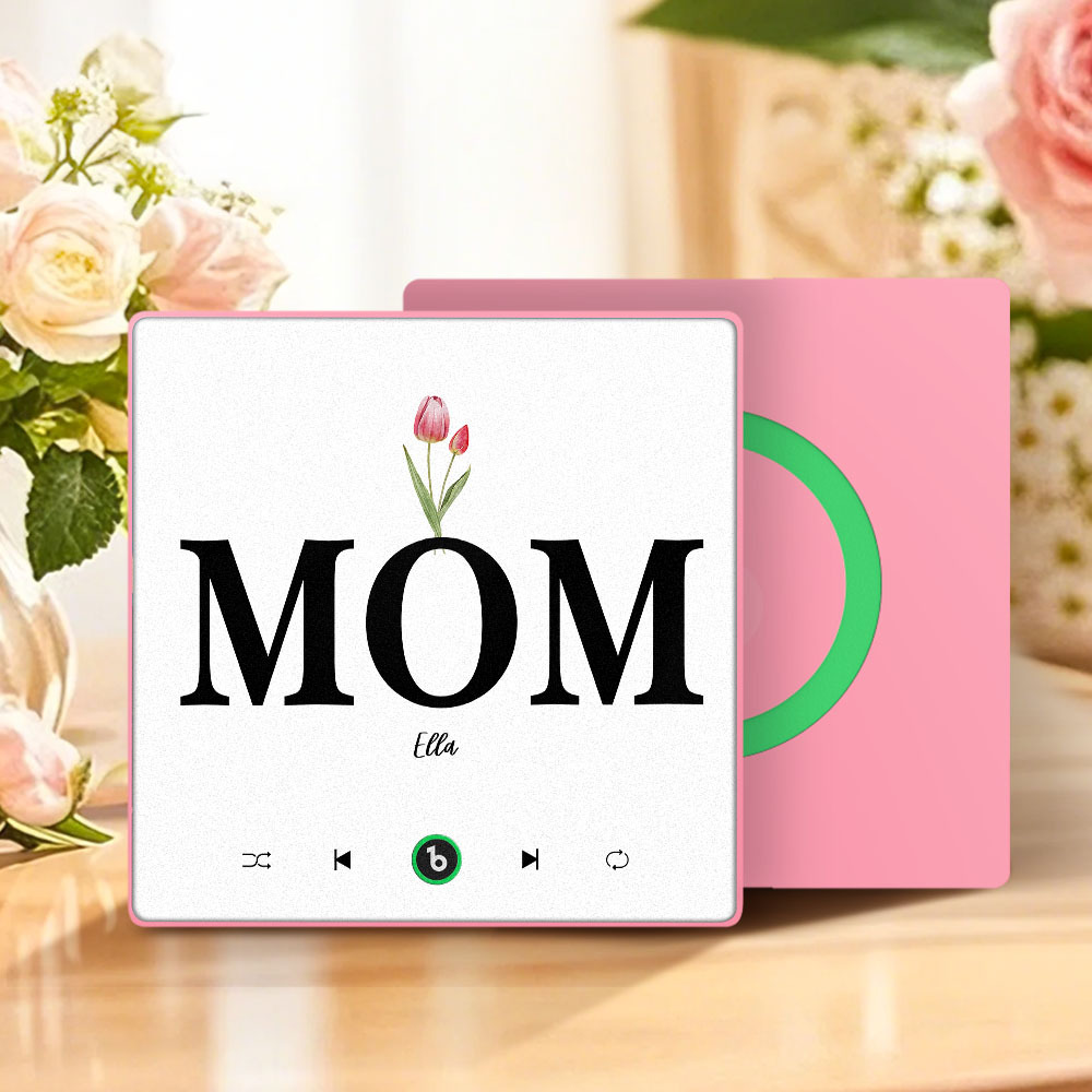 Muttertagsgeschenk, Individueller Musik-kühlschrankmagnet, Bunter Rahmen, Album-kühlschrankmagnet, Musik-wandfotoaufkleber, Kann Lieder Abspielen, Geschenk Für Mama - meinemondlampe