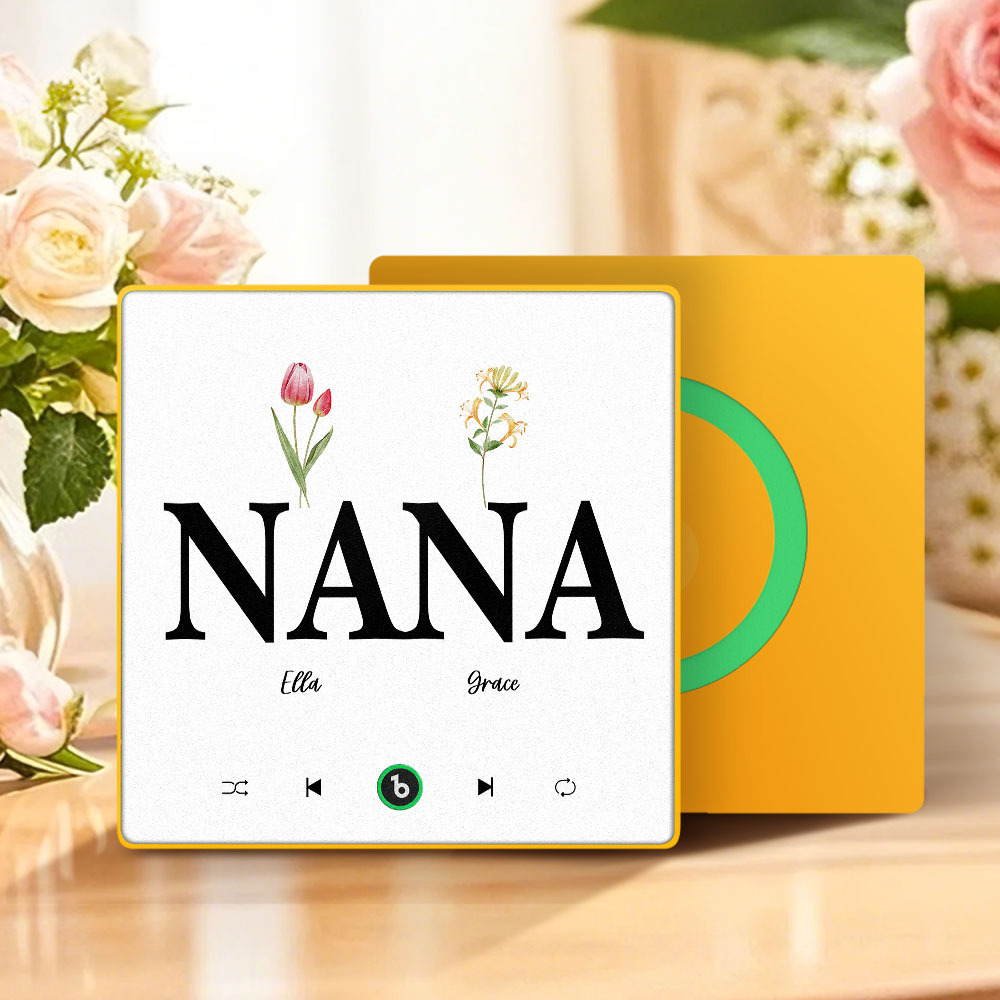 Muttertagsgeschenk, Individueller Musik-kühlschrankmagnet, Bunter Rahmen, Album-kühlschrankmagnet, Musik-wandfotoaufkleber, Kann Lieder Abspielen, Geschenk Für Mama - meinemondlampe