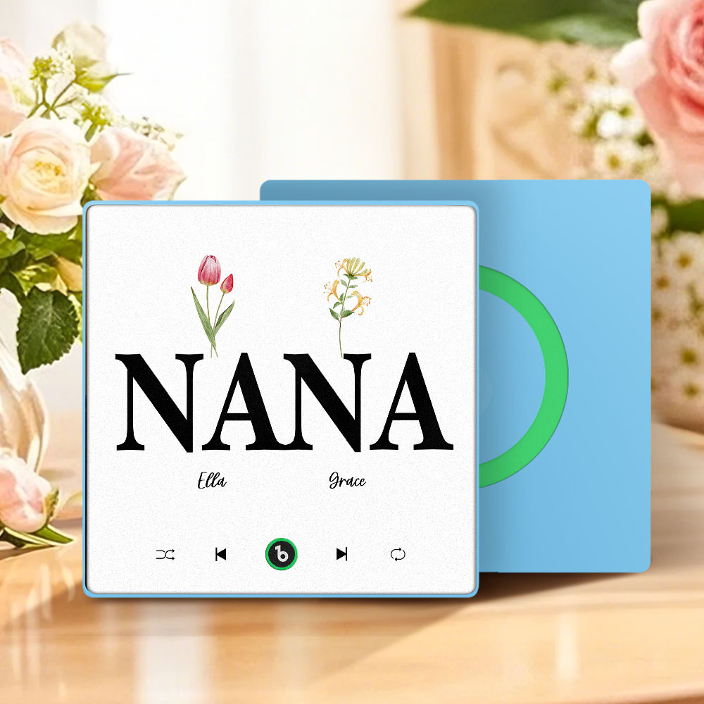 Muttertagsgeschenk, Individueller Musik-kühlschrankmagnet, Bunter Rahmen, Album-kühlschrankmagnet, Musik-wandfotoaufkleber, Kann Lieder Abspielen, Geschenk Für Mama - meinemondlampe