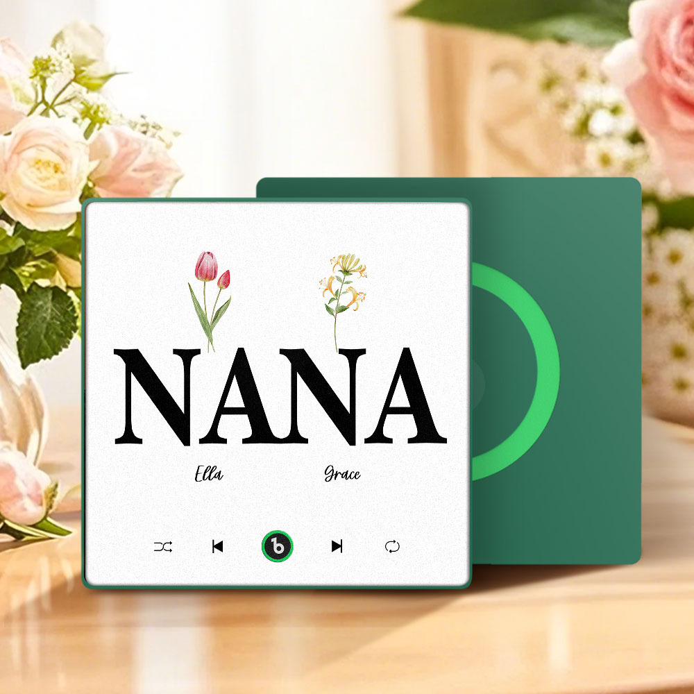 Muttertagsgeschenk, Individueller Musik-kühlschrankmagnet, Bunter Rahmen, Album-kühlschrankmagnet, Musik-wandfotoaufkleber, Kann Lieder Abspielen, Geschenk Für Mama - meinemondlampe
