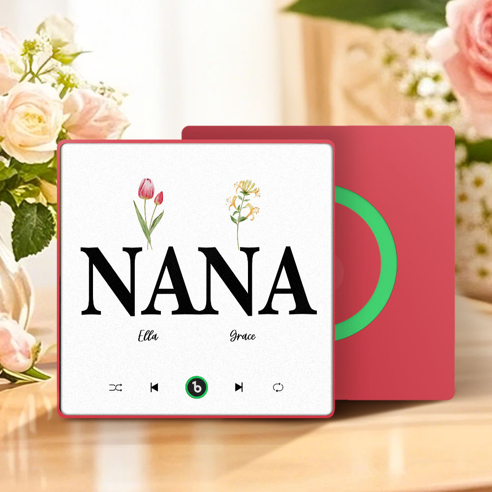 Muttertagsgeschenk, Individueller Musik-kühlschrankmagnet, Bunter Rahmen, Album-kühlschrankmagnet, Musik-wandfotoaufkleber, Kann Lieder Abspielen, Geschenk Für Mama - meinemondlampe