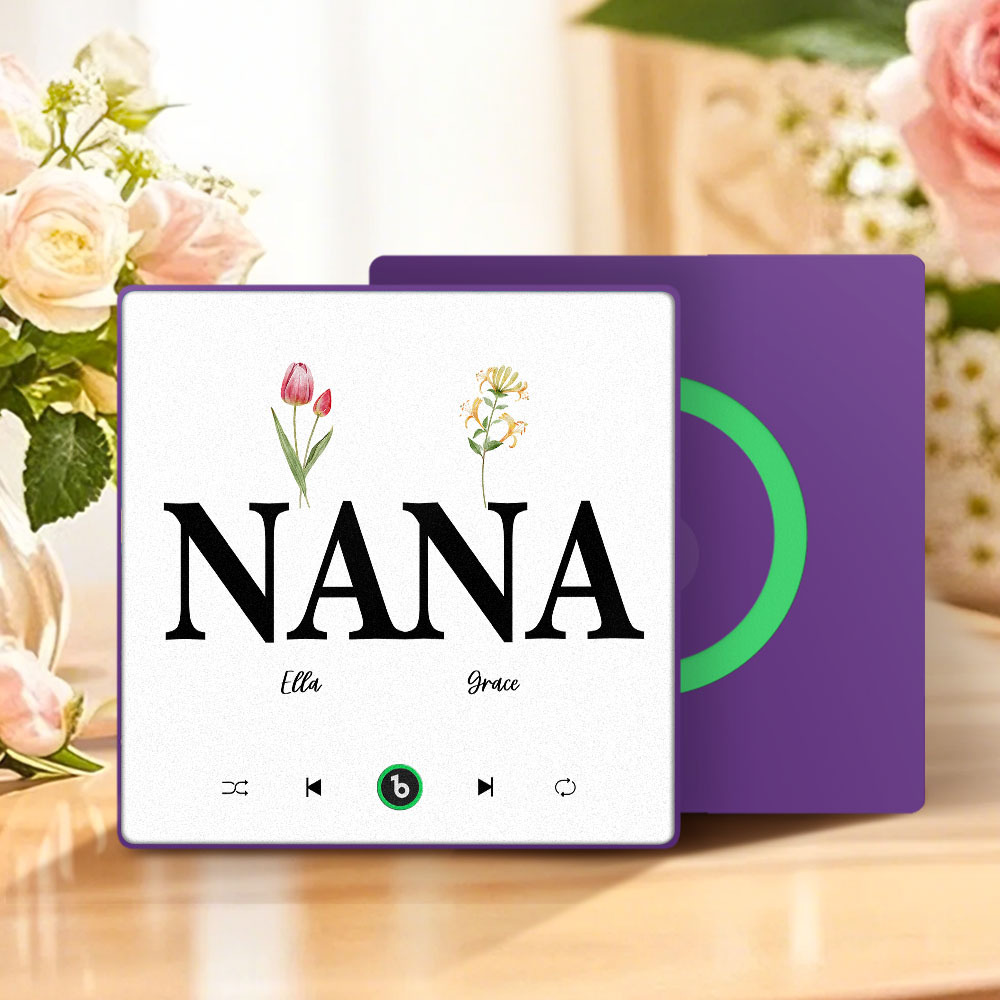 Muttertagsgeschenk, Individueller Musik-kühlschrankmagnet, Bunter Rahmen, Album-kühlschrankmagnet, Musik-wandfotoaufkleber, Kann Lieder Abspielen, Geschenk Für Mama - meinemondlampe