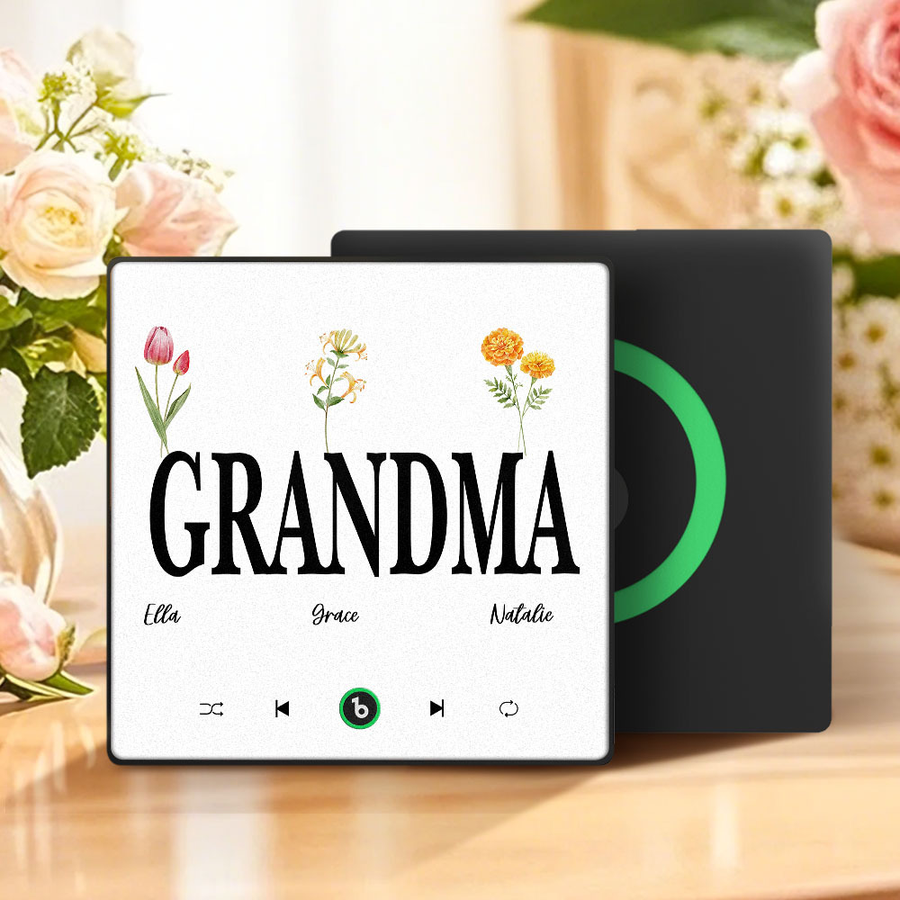 Muttertagsgeschenk, Individueller Musik-kühlschrankmagnet, Bunter Rahmen, Album-kühlschrankmagnet, Musik-wandfotoaufkleber, Kann Lieder Abspielen, Geschenk Für Mama - meinemondlampe