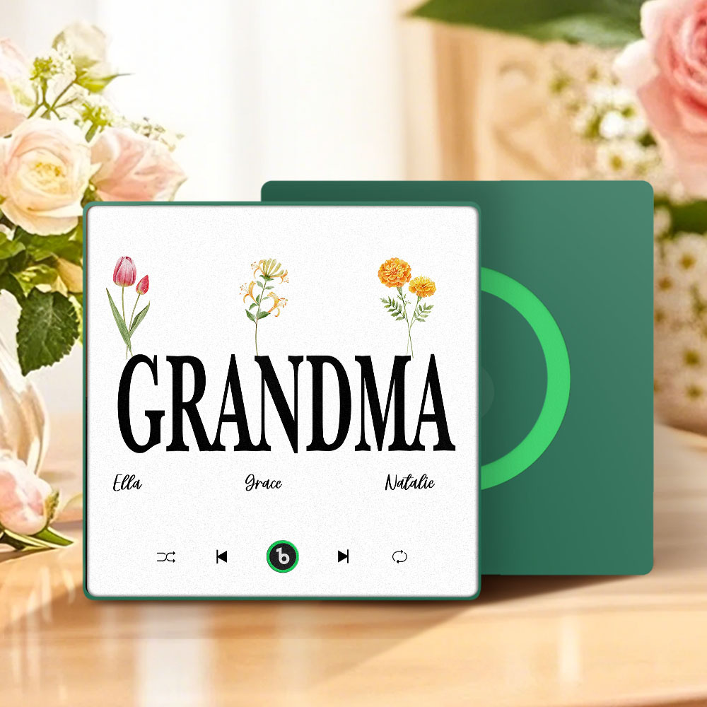 Muttertagsgeschenk, Individueller Musik-kühlschrankmagnet, Bunter Rahmen, Album-kühlschrankmagnet, Musik-wandfotoaufkleber, Kann Lieder Abspielen, Geschenk Für Mama - meinemondlampe