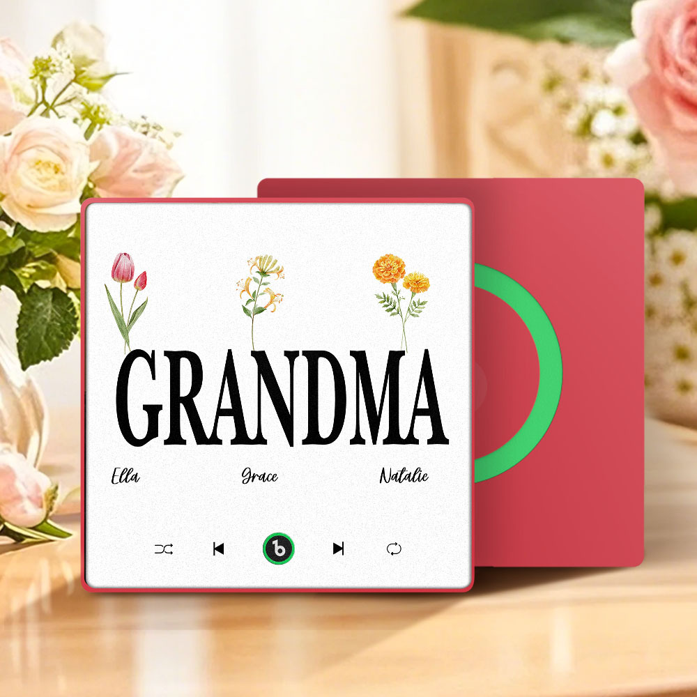 Muttertagsgeschenk, Individueller Musik-kühlschrankmagnet, Bunter Rahmen, Album-kühlschrankmagnet, Musik-wandfotoaufkleber, Kann Lieder Abspielen, Geschenk Für Mama - meinemondlampe