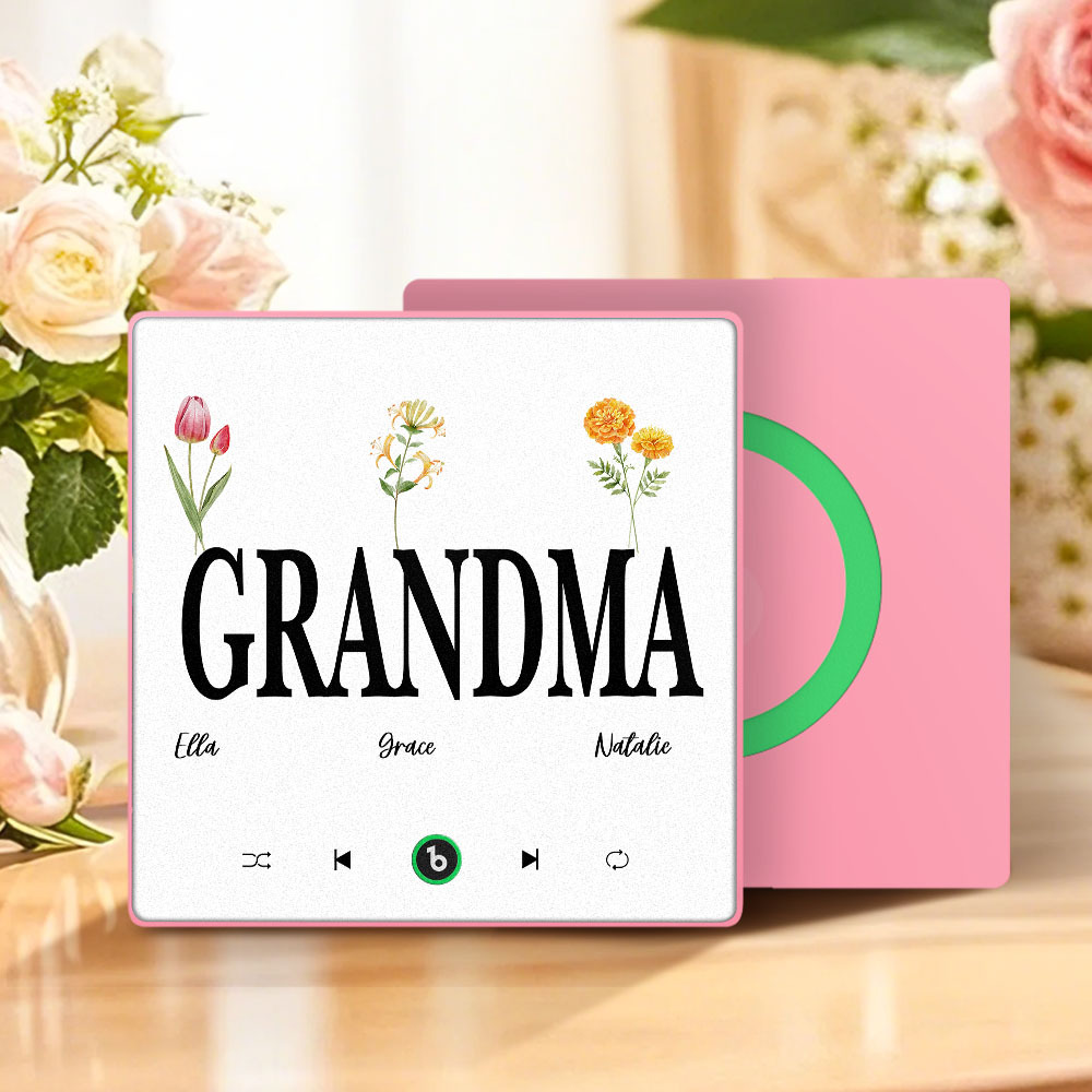 Muttertagsgeschenk, Individueller Musik-kühlschrankmagnet, Bunter Rahmen, Album-kühlschrankmagnet, Musik-wandfotoaufkleber, Kann Lieder Abspielen, Geschenk Für Mama - meinemondlampe