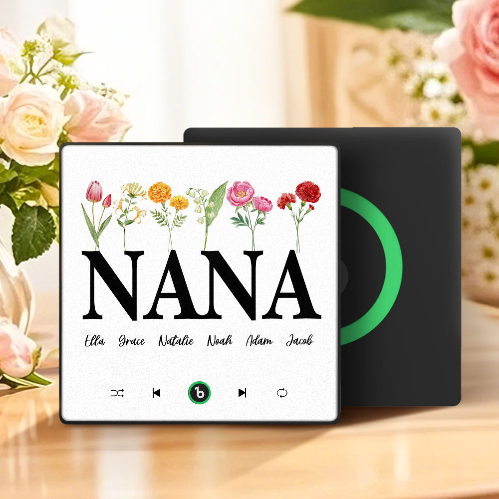 Muttertagsgeschenk, Individueller Musik-kühlschrankmagnet, Bunter Rahmen, Album-kühlschrankmagnet, Musik-wandfotoaufkleber, Kann Lieder Abspielen, Geschenk Für Mama - meinemondlampe