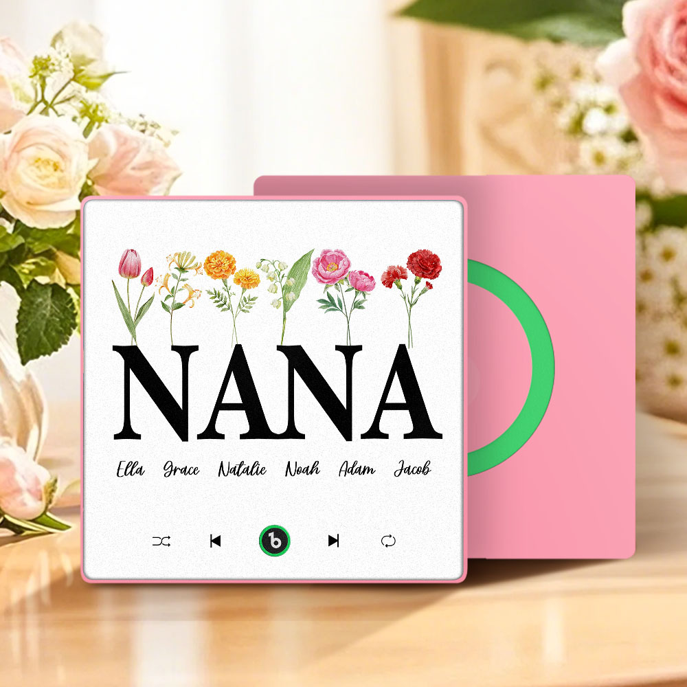 Muttertagsgeschenk, Individueller Musik-kühlschrankmagnet, Bunter Rahmen, Album-kühlschrankmagnet, Musik-wandfotoaufkleber, Kann Lieder Abspielen, Geschenk Für Mama - meinemondlampe