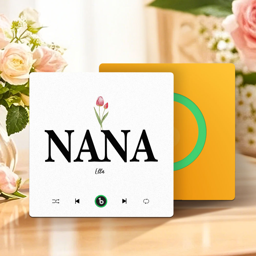 Muttertagsgeschenk, Individueller Musik-kühlschrankmagnet, Rahmenloser Album-kühlschrankmagnet, Musik-wandfotoaufkleber, Kann Lieder Abspielen, Geschenk Für Mama - meinemondlampe
