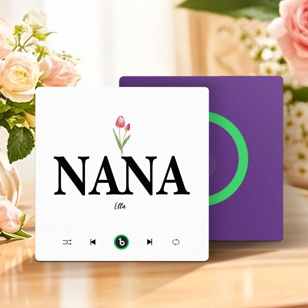 Muttertagsgeschenk, Individueller Musik-kühlschrankmagnet, Rahmenloser Album-kühlschrankmagnet, Musik-wandfotoaufkleber, Kann Lieder Abspielen, Geschenk Für Mama - meinemondlampe