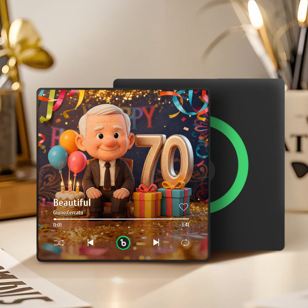 Personalisierte Kühlschrankmagnete Mit Cartoon-musikmotiv – Geburtstagsgeschenk Für Männer - meinemondlampe