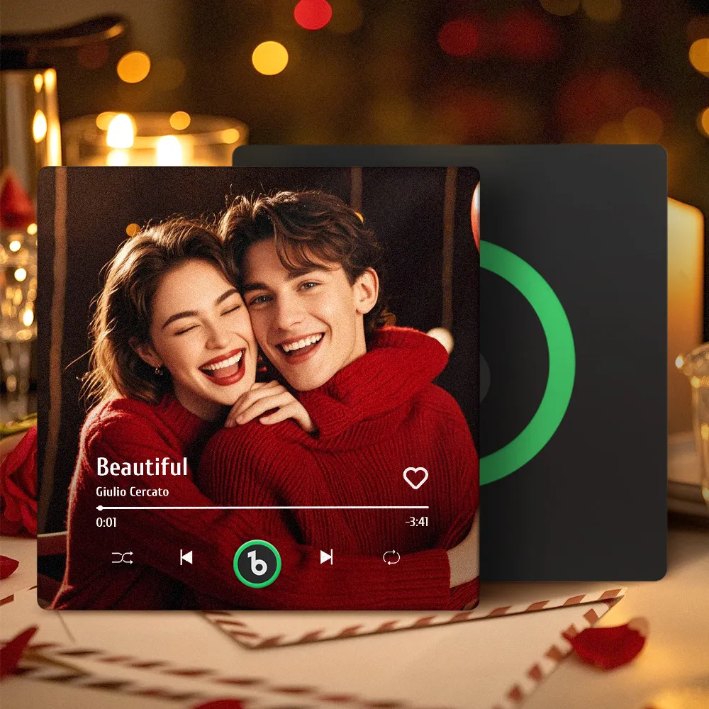 Benutzerdefinierter Musik-kühlschrankmagnet Amour Pink Neu Valentinstag Limited 4.0 Verbesserte Version Musik-wandaufkleber Fotoaufkleber Musik Ohne Mobiltelefon Abspielen Verschiedene Stile Paargeschenk