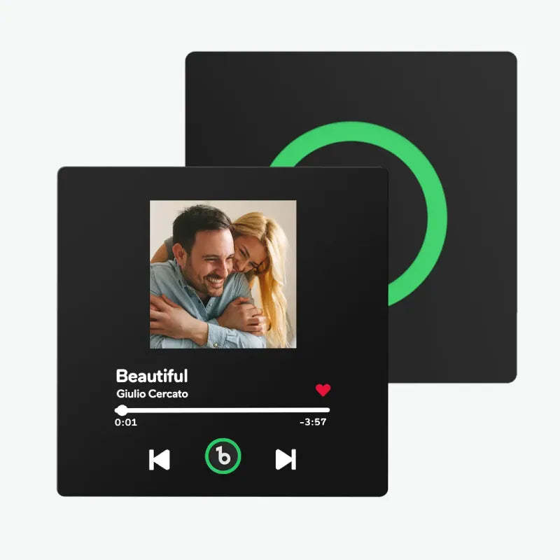 Personalisierter Musik-kühlschrankmagnet Zum Vatertag, Geschenk, Bunter Rahmen, Album, Kühlschrankmagnet, Musik-wandfotoaufkleber, Musikwerk, Das Als Geschenk Gespielt Werden Kann - meinemondlampe
